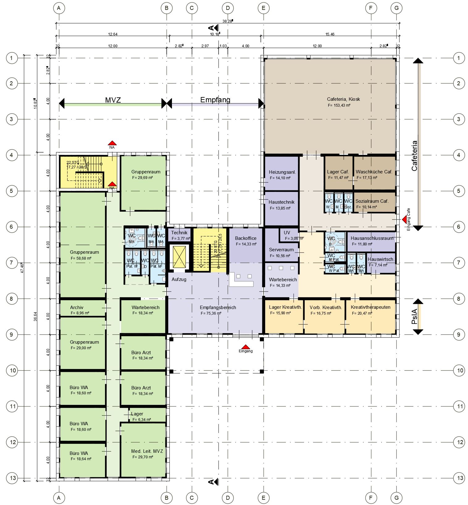 Medizinisches Versorgungszentrum Grundriss Erdgeschoss