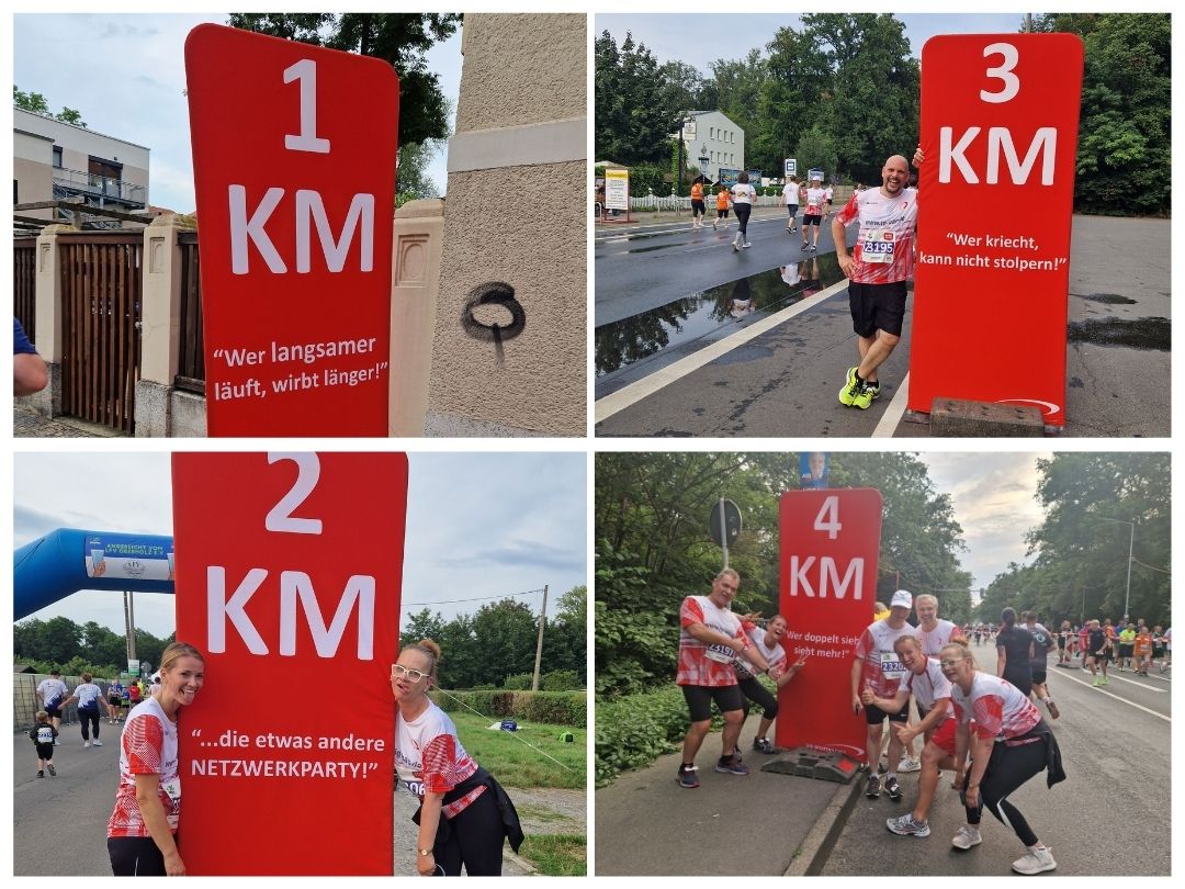 Meilensteine beim Firmenlauf Leipzig